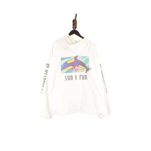 St. Martin Marten Beach Jacket Dolphin Zip Up Rainbow FWI NA Sun N Fun NO SIZE